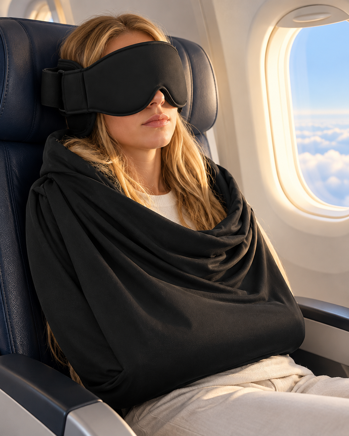 Antifaz de descanso para viajes 3 en 1