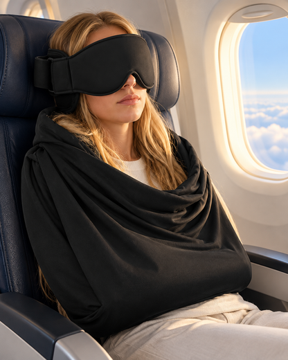 Antifaz de descanso para viajes 3 en 1