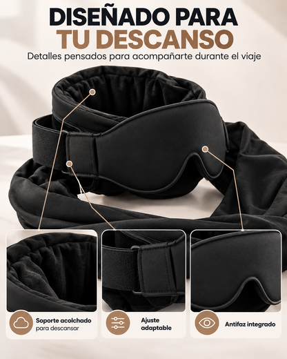 Antifaz de descanso para viajes 3 en 1